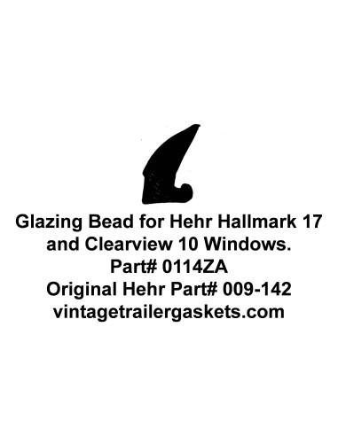 Hehr Hallmark 17 and Clearview 10 Glazing Bead for Vintage Hehr Awning Windows