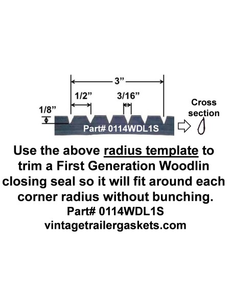 Woodlin Seal for First Generation Vintage Woodlin Windows Woodlin Seal for First Generation Vintage Woodlin Windows