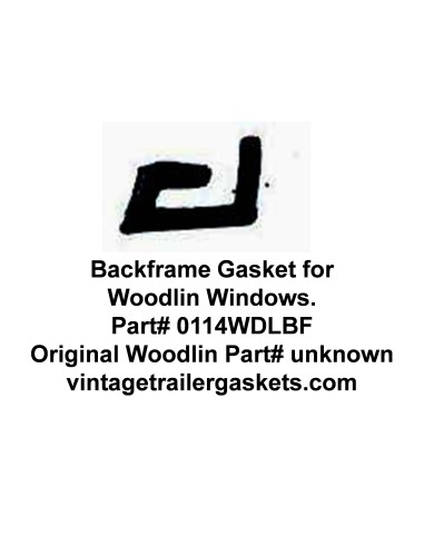 Woodlin Backframe Gasket for Vintage Woodlin Windows