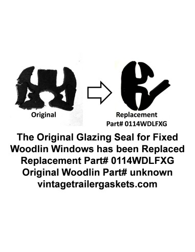 Woodlin Glazing Seal for Vintage Woodlin Stationary Windows