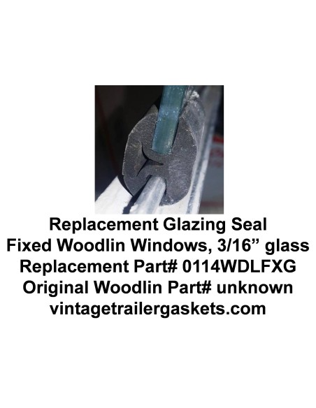 Woodlin Glazing Seal for Vintage Woodlin Stationary Windows Woodlin Glazing Seal for Vintage Woodlin Stationary Windows