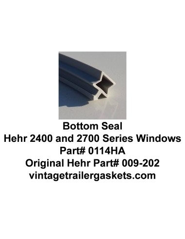 Hehr 2401 and 2701 Bottom Seal for Vintage Hehr Jalousie Windows