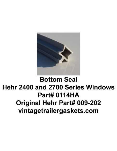 Hehr 2401 and 2701 Bottom Seal for Vintage Hehr Jalousie Windows