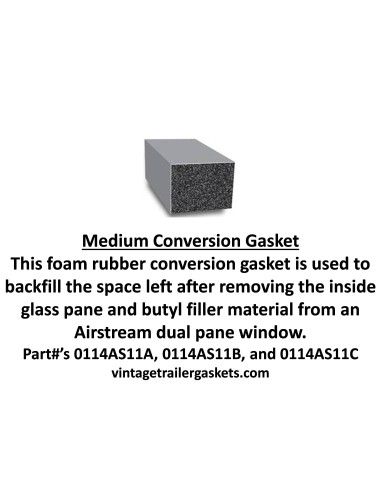 Medium Conversion Gasket for 1970 to 1984 Airstream