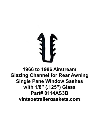 Airstream 1966 to 1986 Vinyl Glazing for Rear Windows