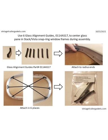 Glass Alignment Guides for Snap Ring Windows
