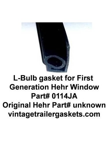 Hehr L-Bulb Window Seal for Vintage Hehr Awning Windows