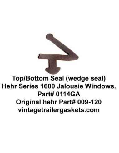 Hehr 1600 1626 Wedge Seal for Vintage Hehr Jalousie Windows
