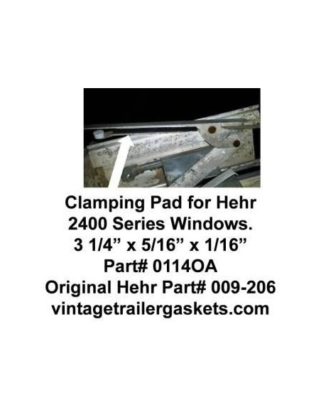 Hehr 2401 Glass Clamping Pads for Hehr Vintage Jalousie Windows