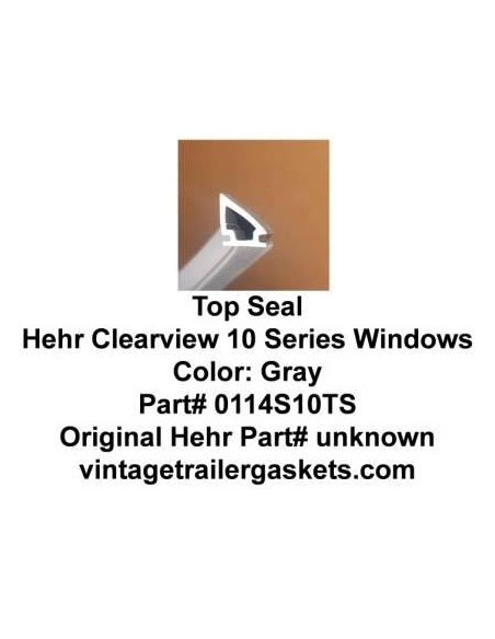 Hehr Clearview 10, 1009, Top Seal for Vintage Hehr Awning Windows