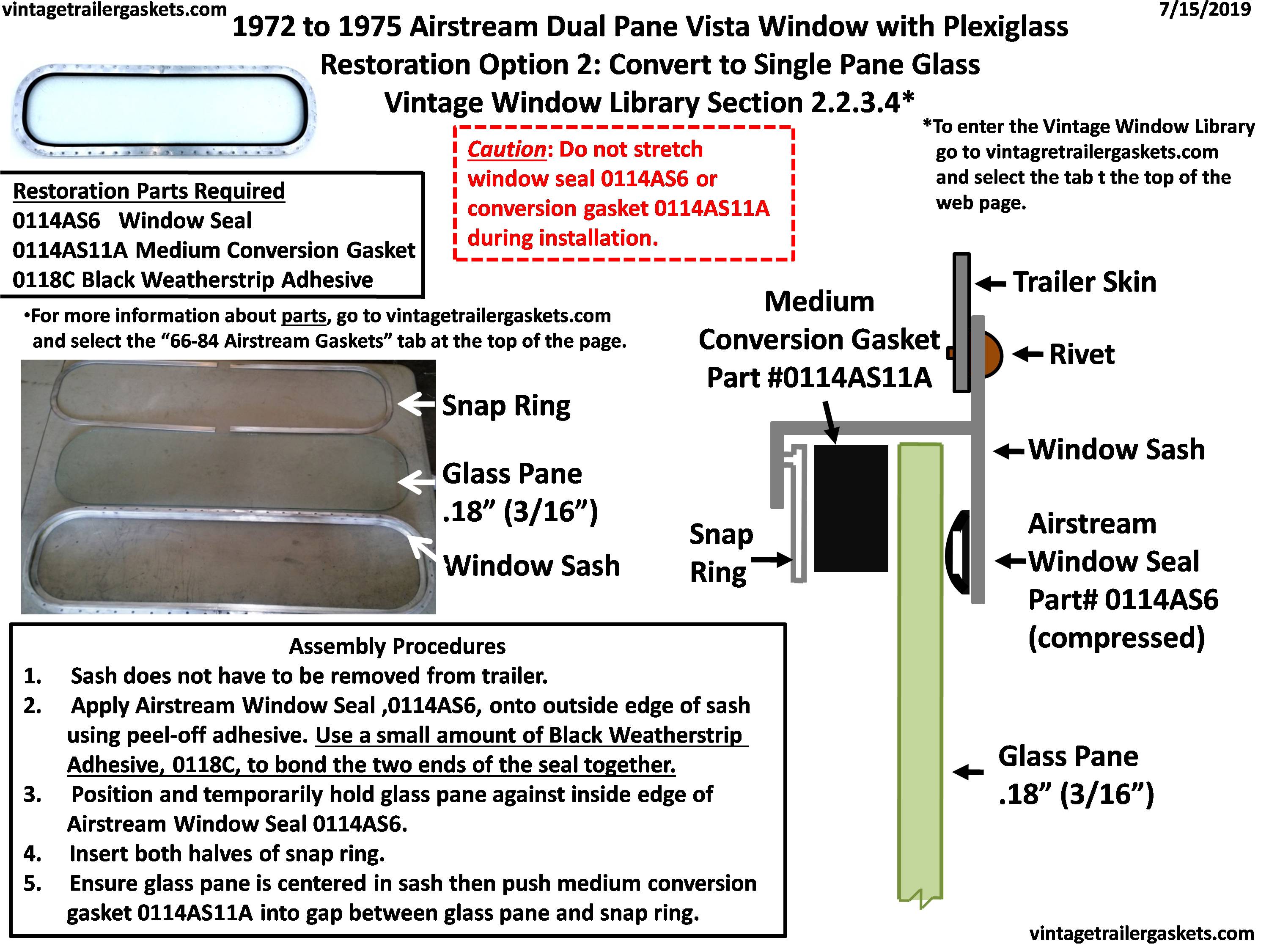 Option 3: Convert to 1 Pane Glass with Sealant