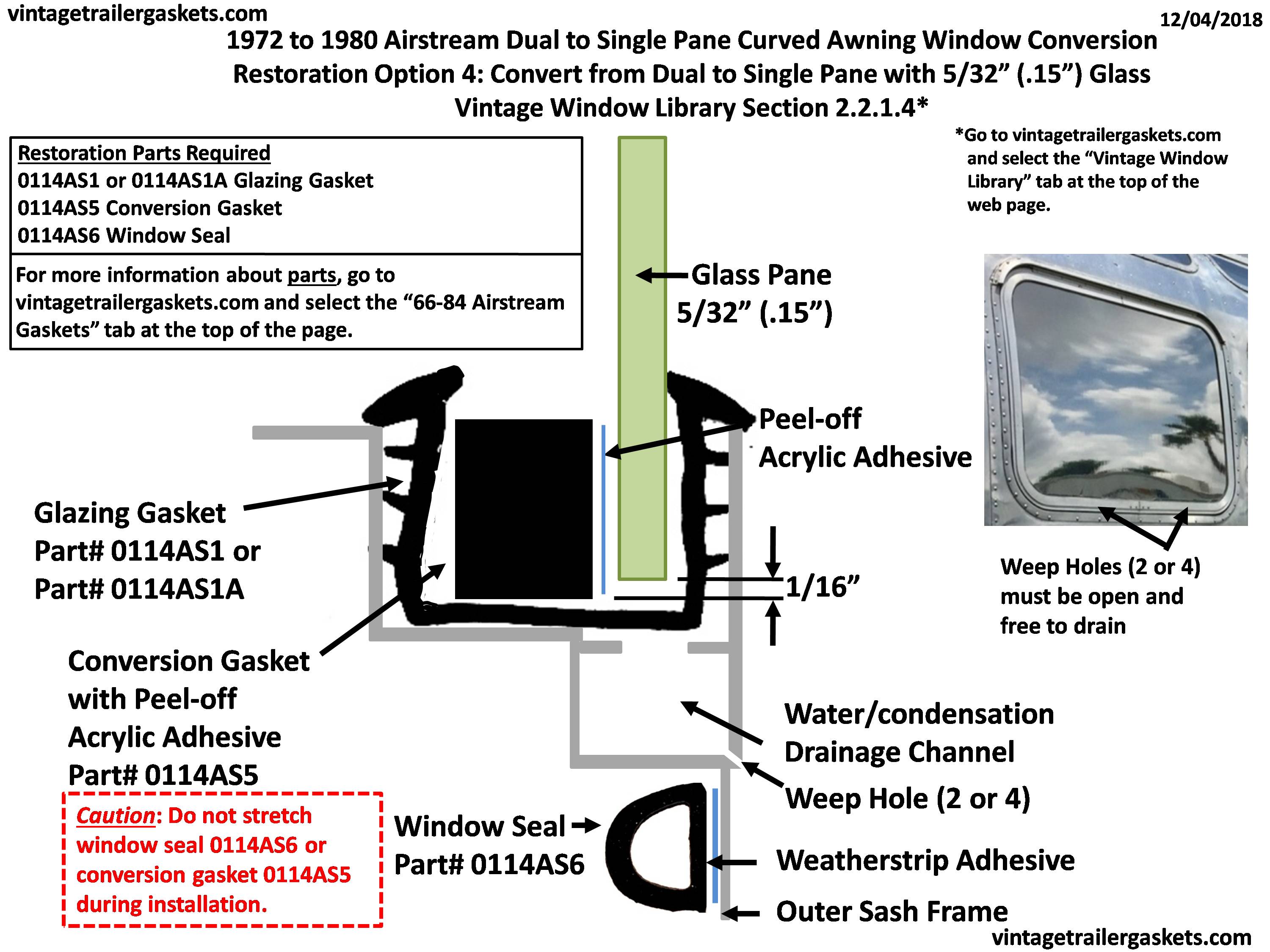 Option 5: Convert to 1 Pane with 3/16" Glass